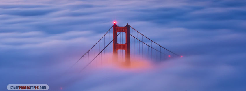 Golden Gate Bridge Fog Sunrise Cover Photo