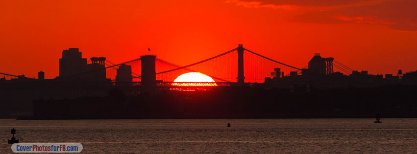 New York City Skyline Sunrise Cover Photo