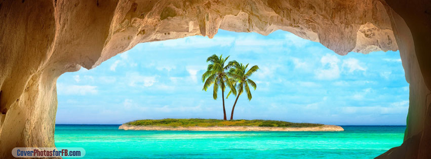 Small Island With Palm Tree Cover Photo