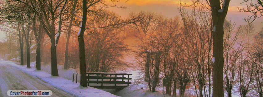 Golden Winter Sunset Cover Photo