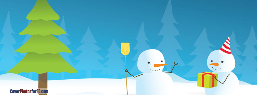 Snowmen And Christmas Tree Cover Photo