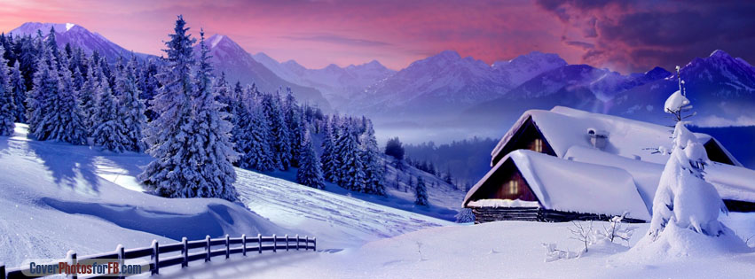 Houses Under Snow Cover Photo