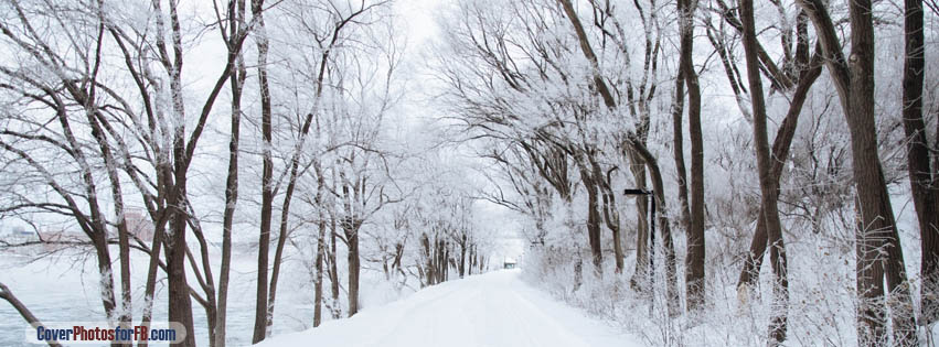 White Snowy Road Cover Photo