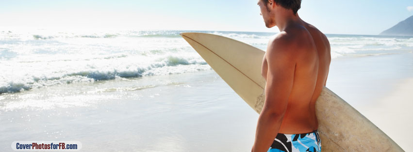 Man With Surf Board Cover Photo