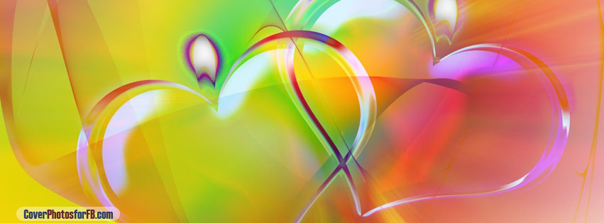 Colorful Heart Candles Cover Photo