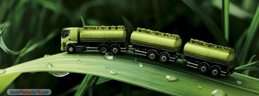 Green Truck On Leaf Cover Photo