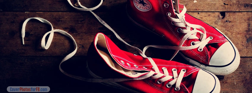 Red Converse Shoes Cover Photo