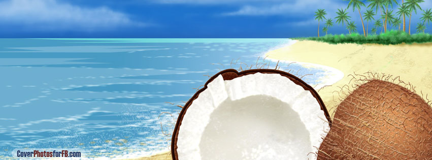 Exotic Coconut On The Beach Cover Photo