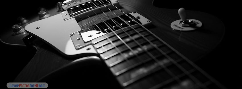 Black And White Electric Guitar Cover Photo