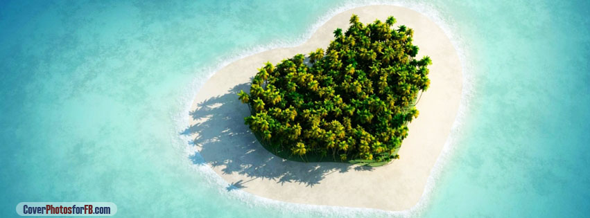Heart Shaped Tropical Island Cover Photo