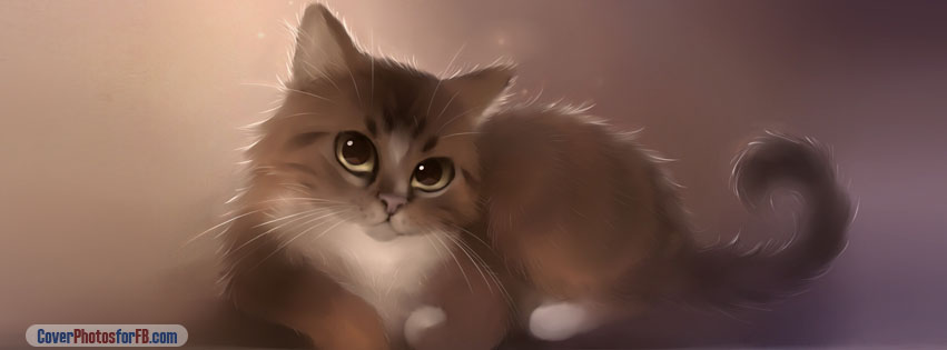 Cute Cat Painting Cover Photo
