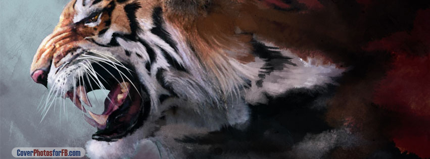 Angry Tiger Painting Cover Photo