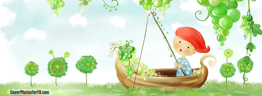 Green Grapes Boy Fishing Art Cover Photo