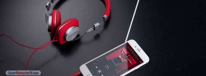 Red Headphone And White Iphone Cover Photo