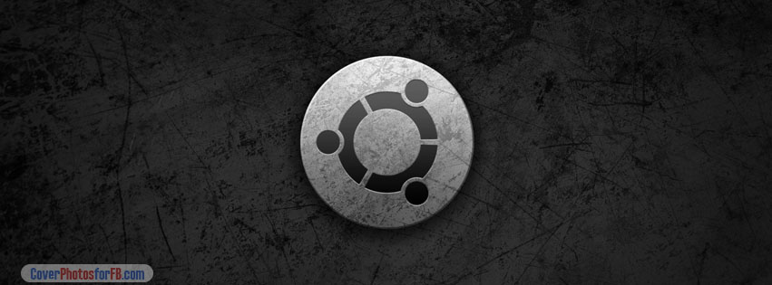 Ubuntu Metal Style Logo Cover Photo