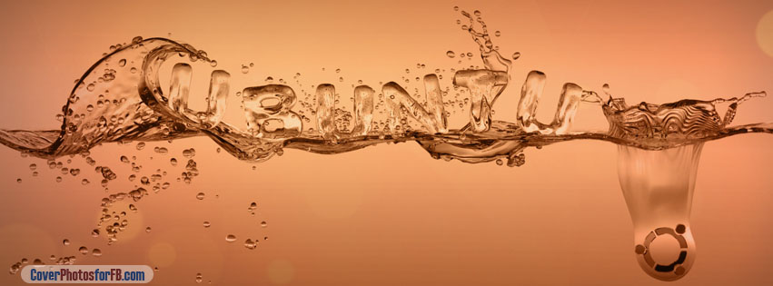 Ubuntu Splash Water Cover Photo
