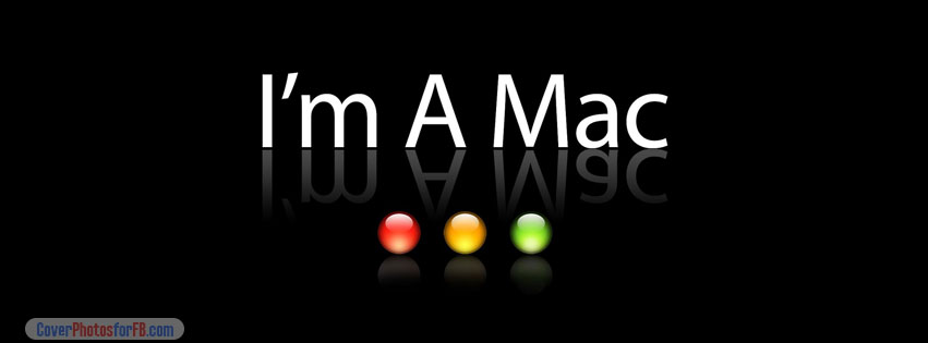 Im A Mac Black Background Cover Photo