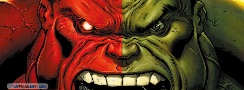 Red Hulk Vs Green Hulk Cover Photo