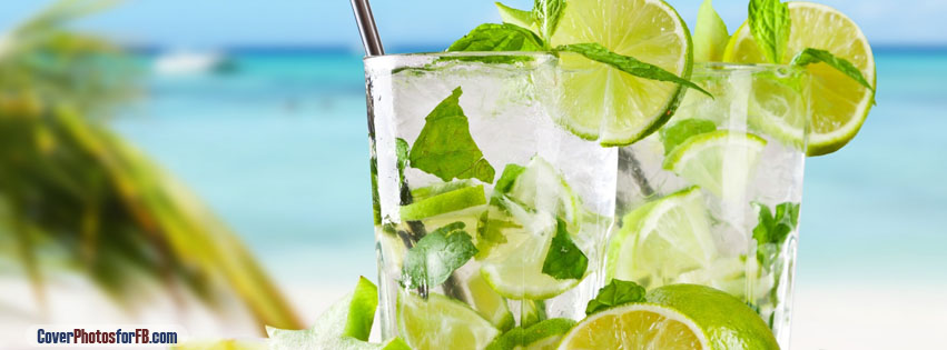 Tropical Cocktail With Lime Cover Photo