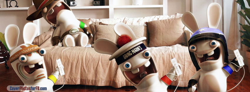 Rayman Raving Rabbids Playing Wii Cover Photo