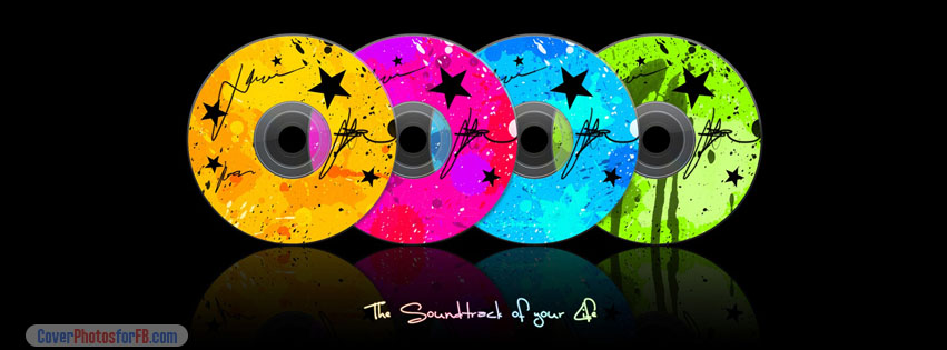 Colorful Music Compact Disc Cover Photo